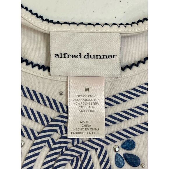 Alfred Dunner women’s lot bundle blouse and cardigan size Medium - Picture 8 of 11